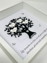 Load image into Gallery viewer, Quote &#39;Branches On A Tree&#39; Family Tree Frame - Black
