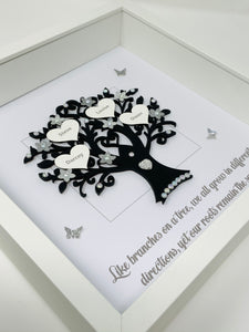 Quote 'Branches On A Tree' Family Tree Frame - Black