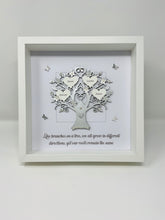 Load image into Gallery viewer, Quote &#39;Branches On A Tree&#39; Family Tree Frame - Silver Metallic
