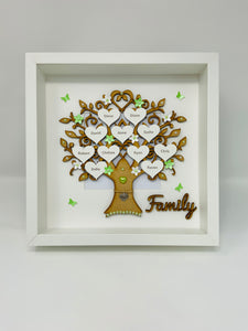 Large Family Tree Frame - Green Classic