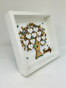 Large Family Tree Frame - Teal Classic