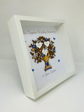 Load image into Gallery viewer, 65th Blue Sapphire 65 Years Wedding Anniversary Frame - Message
