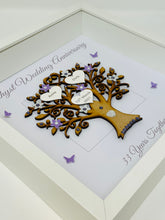 Load image into Gallery viewer, 33rd Amethyst 33 Years Wedding Anniversary Frame - Message
