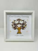 Load image into Gallery viewer, 35th Coral 35 Years Wedding Anniversary Frame - Message
