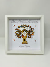Load image into Gallery viewer, 8th Bronze 8 Years Wedding Anniversary Frame - Message
