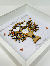 Load image into Gallery viewer, 22nd Copper 22 Years Wedding Anniversary Frame - Message
