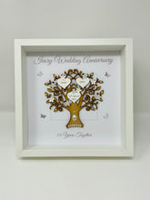 Load image into Gallery viewer, 14th Ivory 14 Years Wedding Anniversary Frame - Message
