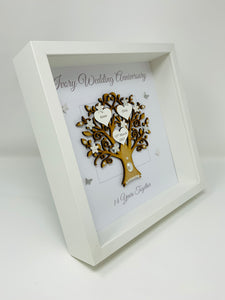 14th Ivory 14 Years Wedding Anniversary Frame - Message