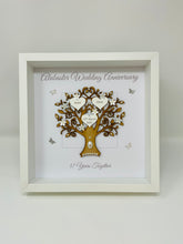 Load image into Gallery viewer, 37th Alabaster 37 Years Wedding Anniversary Frame - Message
