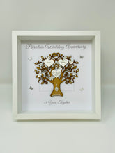 Load image into Gallery viewer, 18th Porcelain 18 Years Wedding Anniversary Frame - Message
