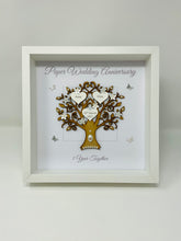 Load image into Gallery viewer, 1st Paper 1 Year Wedding Anniversary Frame - Message
