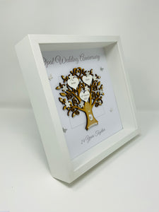 24th Opal 24 Years Wedding Anniversary Frame - Message
