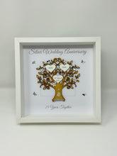 Load image into Gallery viewer, 25th Silver 25 Years Wedding Anniversary Frame - Message
