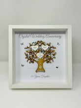 Load image into Gallery viewer, 15th Crystal 15 Years Wedding Anniversary Frame - Message
