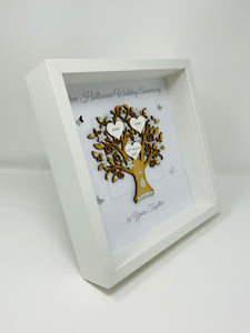16th Silver Holloware 16 Years Wedding Anniversary Frame - Message