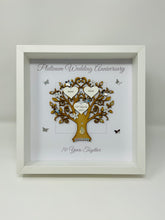 Load image into Gallery viewer, 70th Platinum 70 Years Wedding Anniversary Frame - Message
