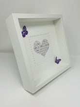 Load image into Gallery viewer, Wedding Heart Word Art Frame - Purple
