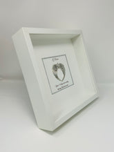 Load image into Gallery viewer, Silver Angel Wings Remembrance Frame
