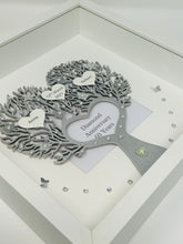Load image into Gallery viewer, 60th Diamond 60 Years Wedding Anniversary Frame - Heart Tree Metallic
