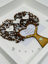 Load image into Gallery viewer, 70th Platinum 70 Years Wedding Anniversary Frame - Heart Tree
