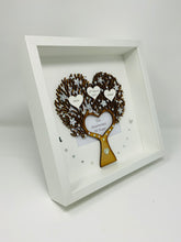 Load image into Gallery viewer, 10th Tin 10 Years Wedding Anniversary Frame - Heart Tree
