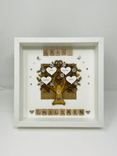 Load image into Gallery viewer, Grandchildren Scrabble Family Tree Frame - Grey
