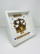 Load image into Gallery viewer, Grandchildren Scrabble Family Tree Frame - Royal Blue
