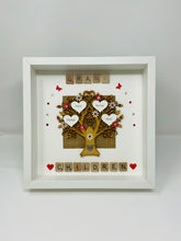 Load image into Gallery viewer, Grandchildren Scrabble Family Tree Frame - Red
