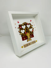 Load image into Gallery viewer, Scrabble Family Tree Frame - Classic Red &amp; Gold
