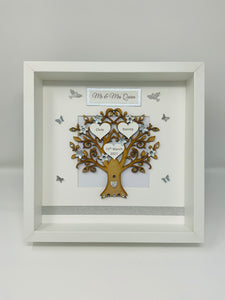 Wedding Day Tree Frame - Silver