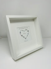 Load image into Gallery viewer, 10th Tin 10 Years Wedding Anniversary Frame - Gem Heart

