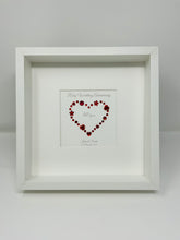 Load image into Gallery viewer, 40th Ruby 40 Years Wedding Anniversary Frame - Gem Heart
