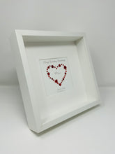 Load image into Gallery viewer, 40th Ruby 40 Years Wedding Anniversary Frame - Gem Heart
