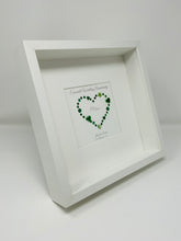 Load image into Gallery viewer, 55th Emerald 55 Years Wedding Anniversary Frame - Gem Heart

