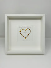 Load image into Gallery viewer, 50th Golden 50 Years Wedding Anniversary Frame - Gem Heart
