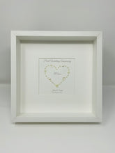 Load image into Gallery viewer, 30th Pearl 30 Years Wedding Anniversary Frame - Gem Heart
