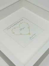 Load image into Gallery viewer, 30th Pearl 30 Years Wedding Anniversary Frame - Gem Heart
