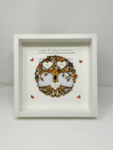 Load image into Gallery viewer, 7th Copper &amp; Black 7 Years Wedding Anniversary Frame - Tree Of Life
