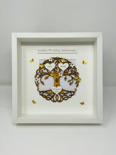 Load image into Gallery viewer, 50th Golden 50 Years Wedding Anniversary Frame - Tree Of Life

