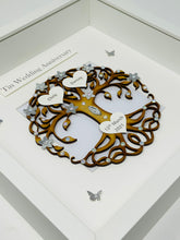 Load image into Gallery viewer, 10th Tin 10 Years Wedding Anniversary Frame - Tree Of Life
