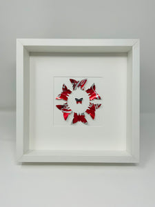 Coca Cola Upcycled Butterfly Circle Frame