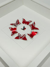 Load image into Gallery viewer, Coca Cola Upcycled Butterfly Circle Frame
