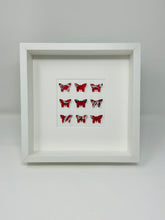 Load image into Gallery viewer, Coca Cola Upcycled Butterfly Square Frame
