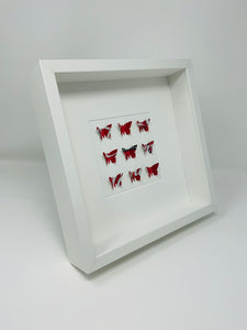 Coca Cola Upcycled Butterfly Square Frame