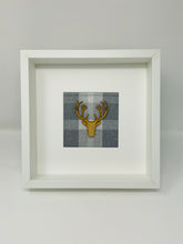 Load image into Gallery viewer, Stag Head Frame - Grey Tartan (1)
