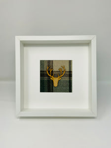 Stag Head Frame - Red & Mustard (6)