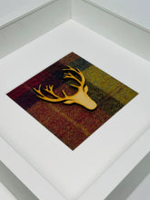 Load image into Gallery viewer, Stag Head Frame - Red &amp; Mustard (6)
