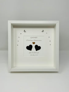3rd Leather 3 Years Wedding Anniversary Frame - Traditional