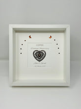 Load image into Gallery viewer, 22nd Copper 22 Years Wedding Anniversary Frame - Traditional
