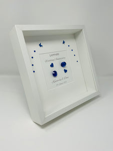 45th Sapphire 45 Years Wedding Anniversary Frame - Traditional
